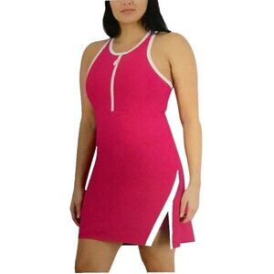 Sag Collective Athletic Tennis Women's S Mini Dress  Racerback Pink M0547